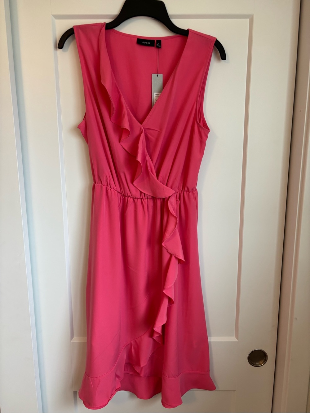 Apt. 9 Sleeveless Ruffle V-Neck Pink Dress